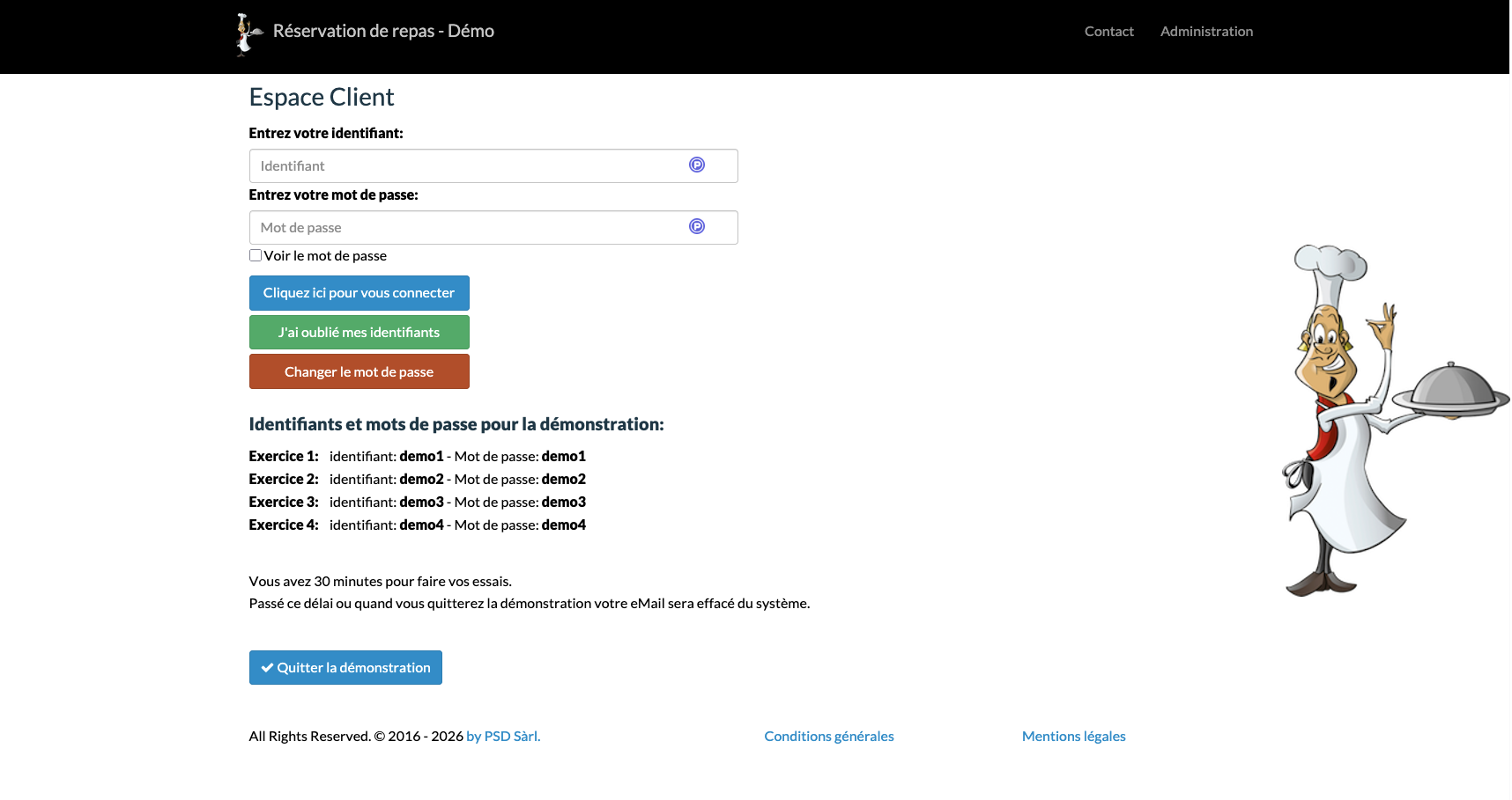 Sites de réservation de repas
